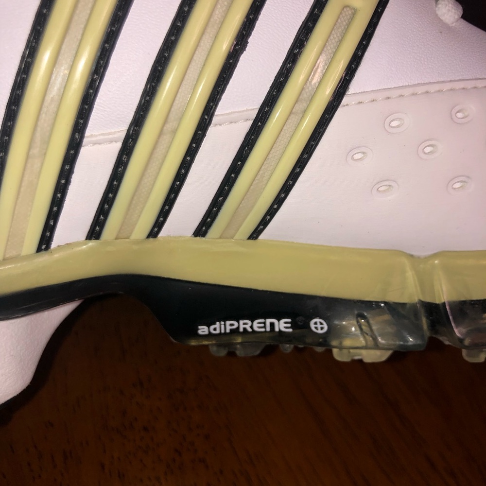 Adidas Powerband Golf Shoes Women’s 6.5 White Lime Green Spikeless NEW - Picture 9 of 9